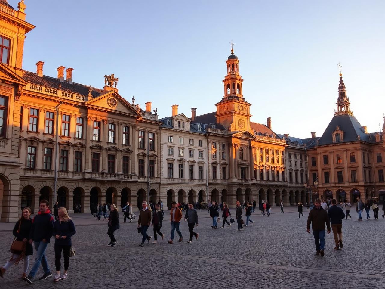 University campus in Europe