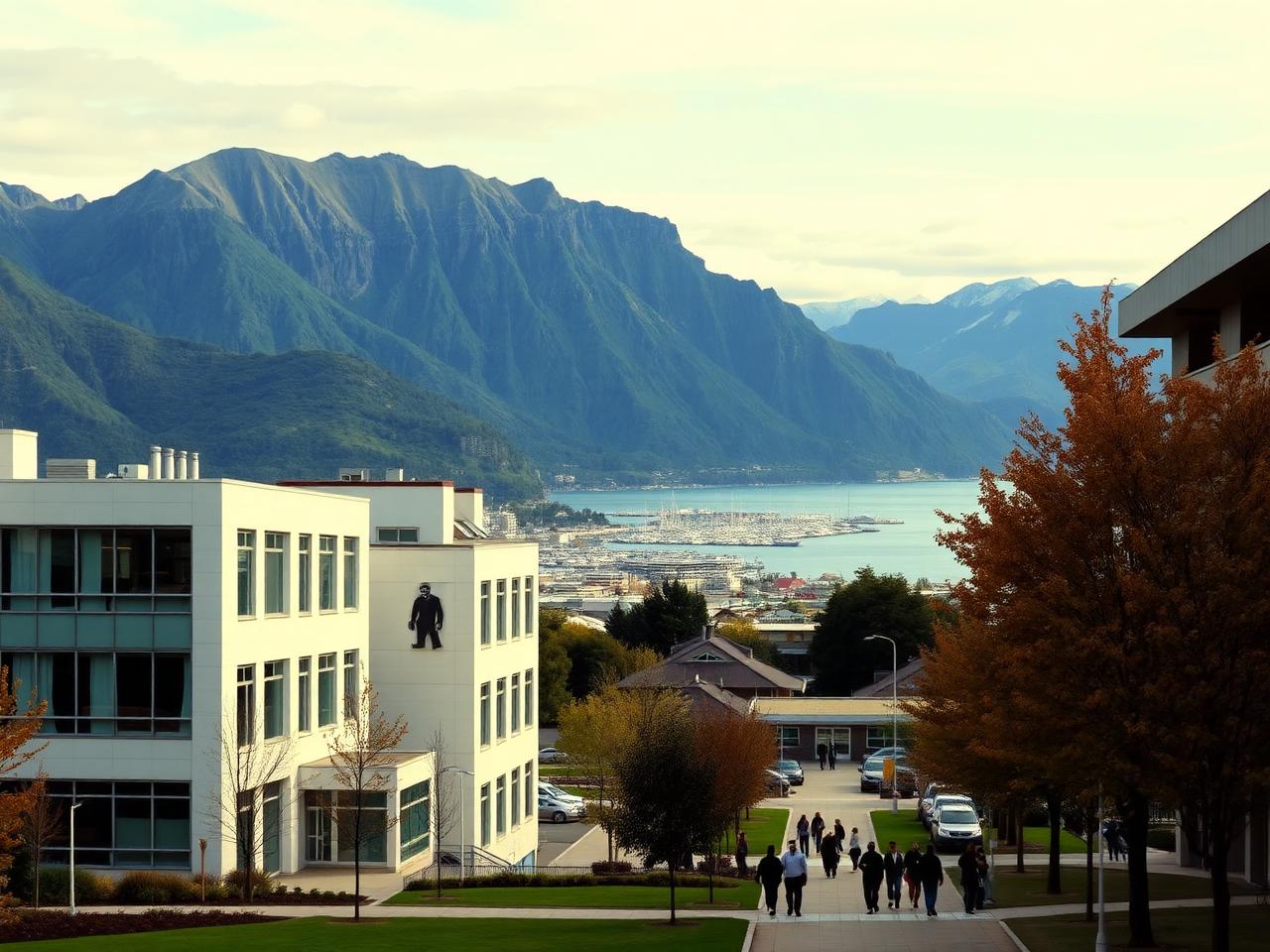 University campus in New Zealand